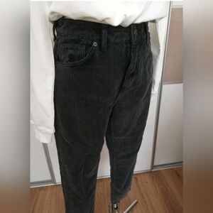 BDG Women's Black Corduroy Cropped Pants